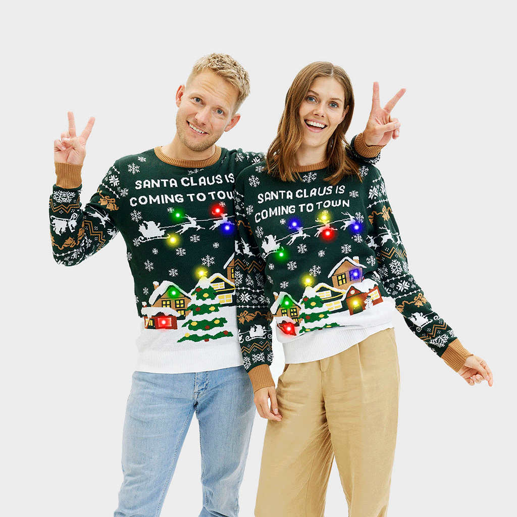 Santa Claus Is Coming To Town LED – Miehet